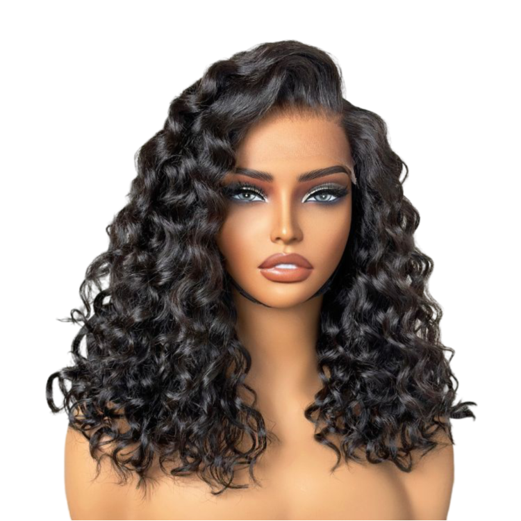 Perruque sans colle Godzen Hair PartingMax Water Wave 7x6 Fermeture HD Lace 100% cheveux humains Prête à l'emploi 