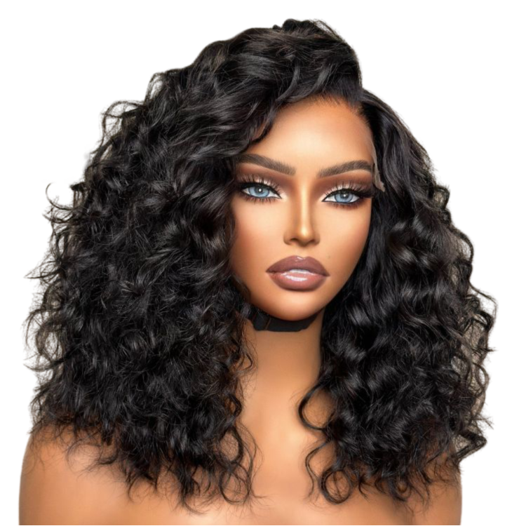 Godzen Hair PartingMax Glueless Wig Water Wave Versatile 7x6 Closure HD Lace Short Wig Ready to Go