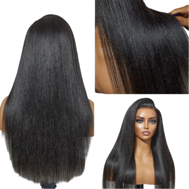 13x5 Ready to Go Frontal Wig | Nature Max Yaki Straight Ear-to-ear Glueless HD Lace C Part Wig