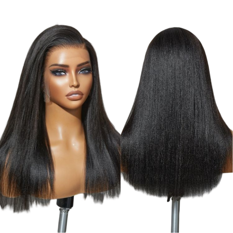 13x5 Ready to Go Frontal Wig | Nature Max Yaki Straight Ear-to-ear Glueless HD Lace C Part Wig